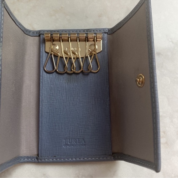 A26). Furla 6 keys holder in sky blue - Picture 2 of 5